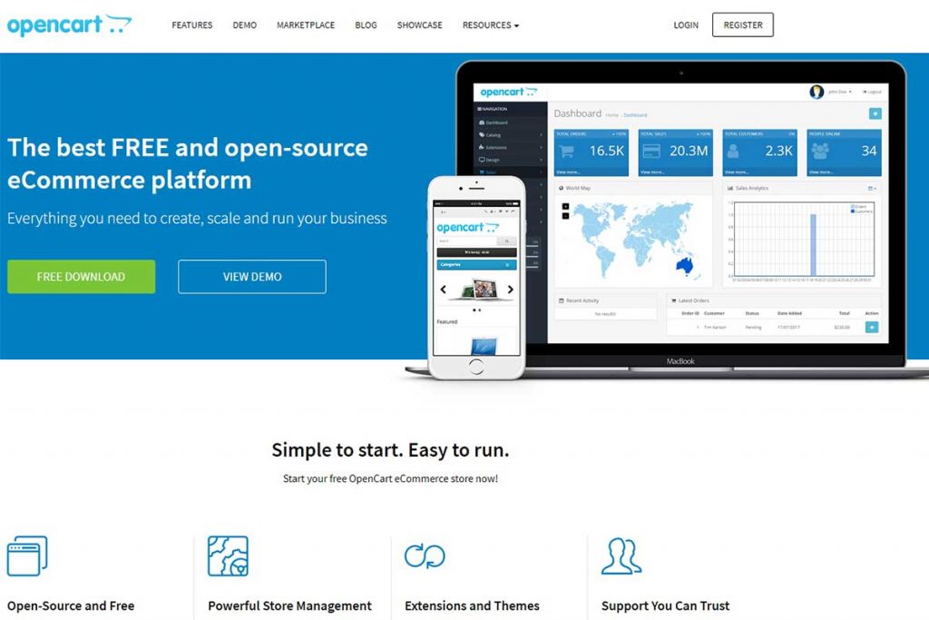 Build Big eCommerce sites with OpenCart- finest eCommerce CMS