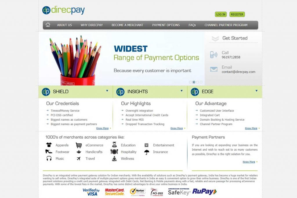 DirecPay - Besy Payment Gateways in India