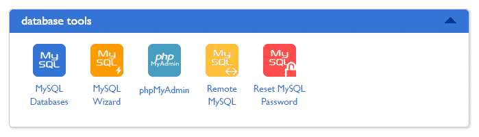 cpanel database tools