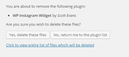 delete plugin