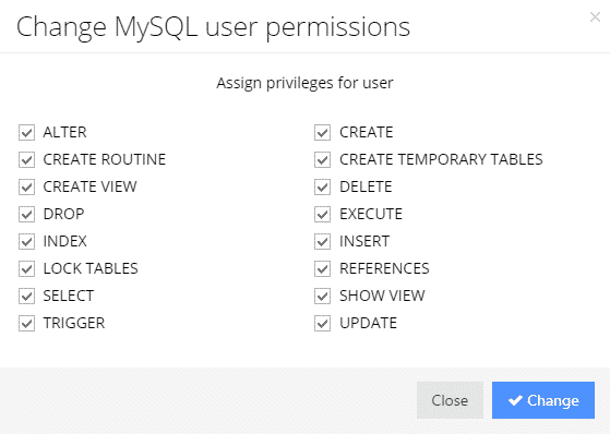 mysql user permissions