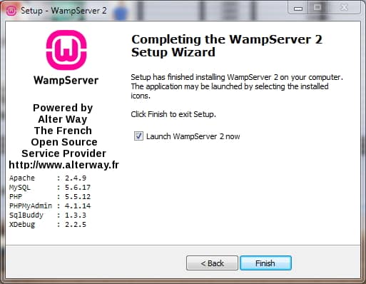 wampserver installed