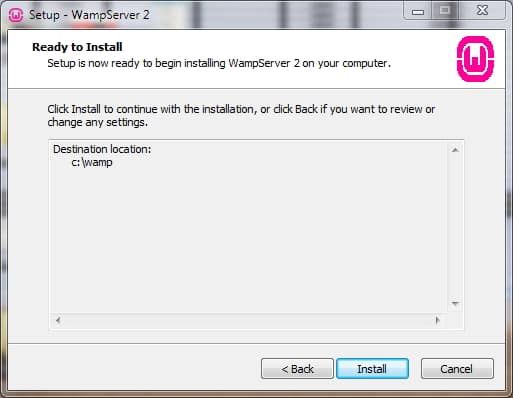 wamp ready to install