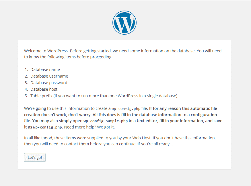 wordpress requirements