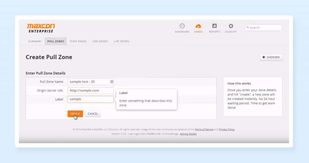 MaxCDN Setup for CDN on Site