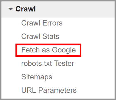 Google Search Console - Fetch as Google