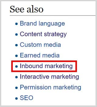 Wikipedia Niche Market Research - See Also Section