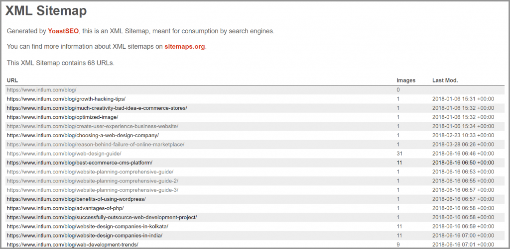 XML Sitemap