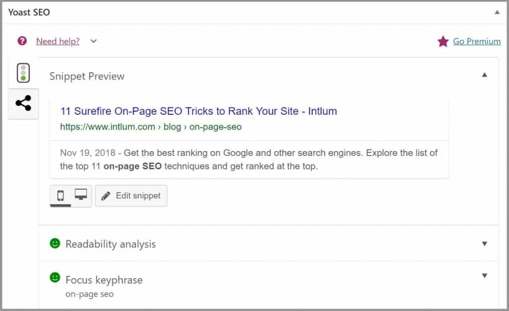 Yoast SEO Plugin for Optimization