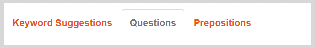 Keywords - Question-Based and Preposition-Based