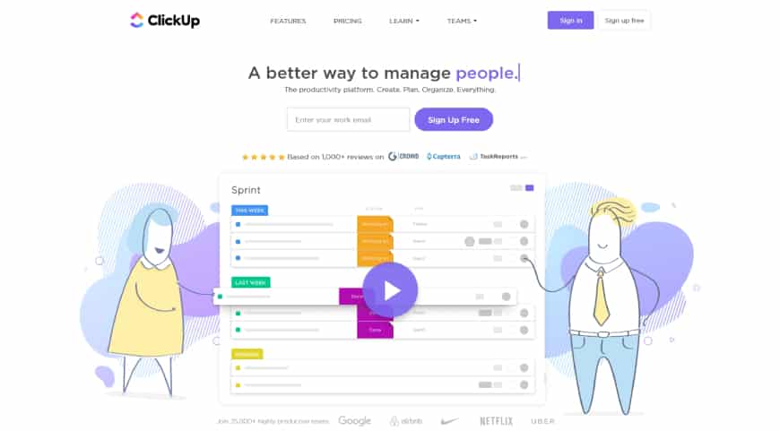ClickUp - PMS for organizations